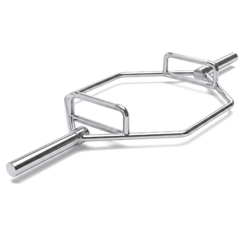 ADVG Olympic Hex Trap Bar 7ft Chrome, three-quarter view