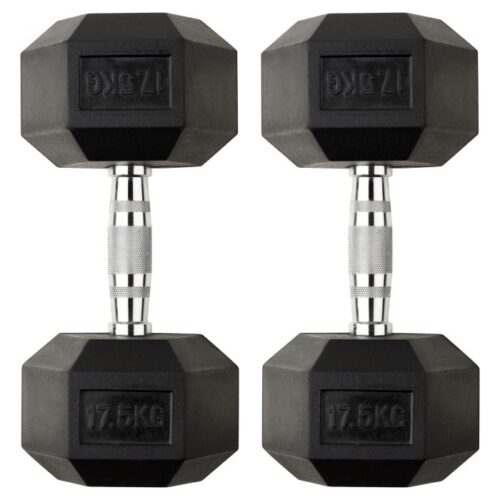 ADVG Hex Dumbbells Set 10-30kg: 2×17 5kg ADVG Hex Dumbbells