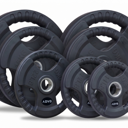 ADVG Rubber Tri Grip Weights 100kg Bundle