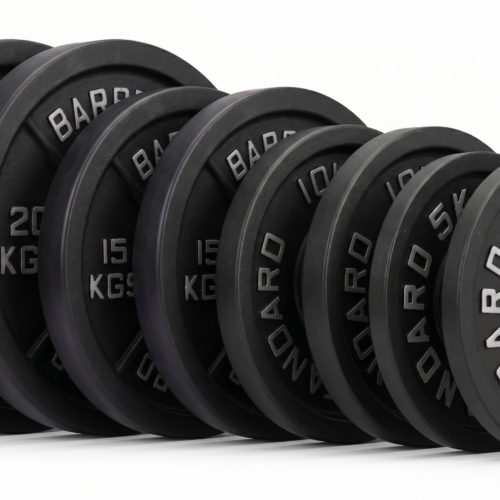 ADVG Steel Deep Dish Bumper Plates 100kg Bundle - complete 100kg plate set on white