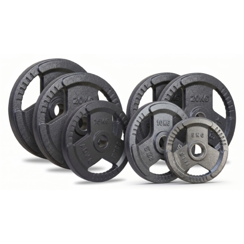 ADVG Cast Iron Tri Grip Weights 100kg Bundle - 2x5kg 2x10kg 2x15kg 2x20kg