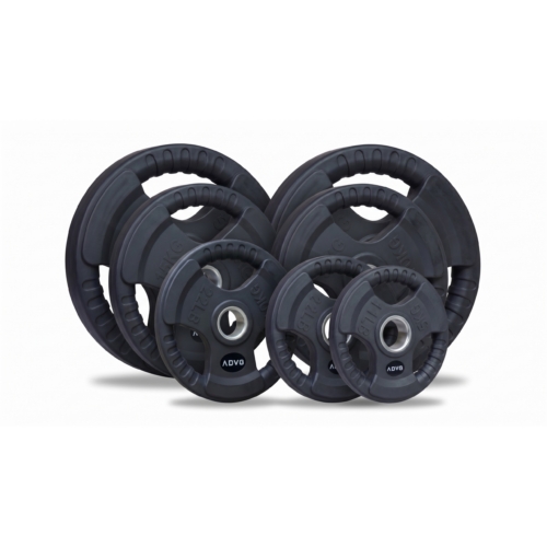 ADVG Rubber Tri Grip Weights 100kg Bundle - 2x5kg 2x10kg 2x15kg 2x20kg