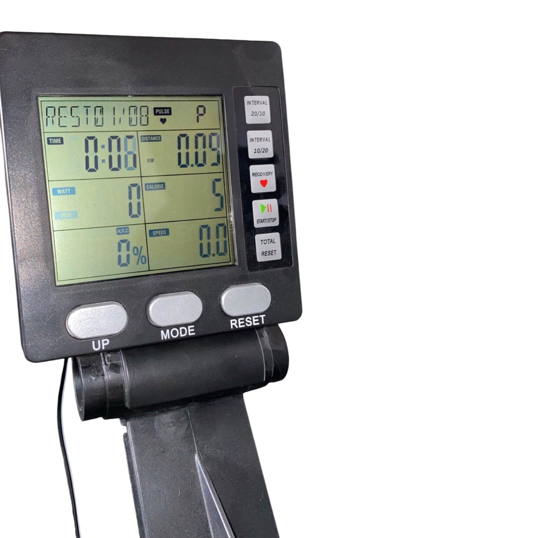 ADVG BikeErg PowerMax 1.0 monitor close-up on a white background