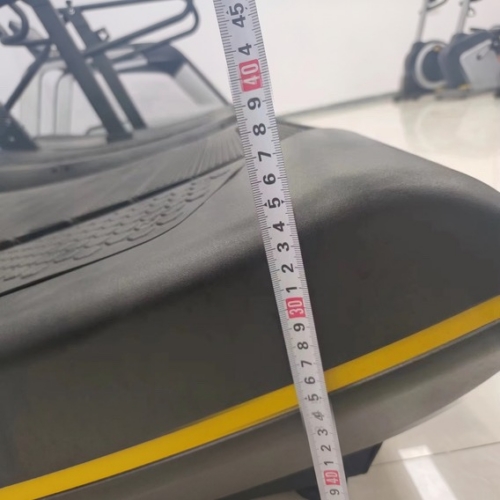 ADVG Commercial Curved Treadmill CurveMax 1.0 deck edge measured with a tape measure