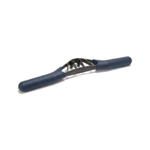 Concept2 RowErg handle with dark blue moulded grips and a 10-degree bend