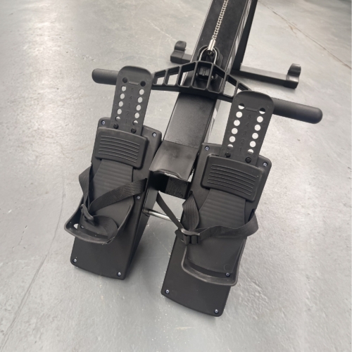 ADVG SkiErg AirBike RowErg Bundle, RowErg footplates with straps close-up