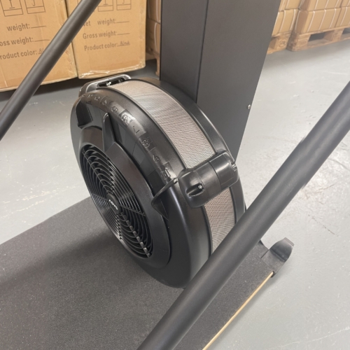 ADVG SkiErg and Stand PowerMax 1.0 air flywheel close-up from the side