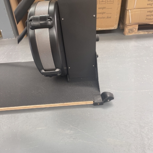 ADVG SkiErg BikeErg Bundle, SkiErg flywheel side and base wheel close-up