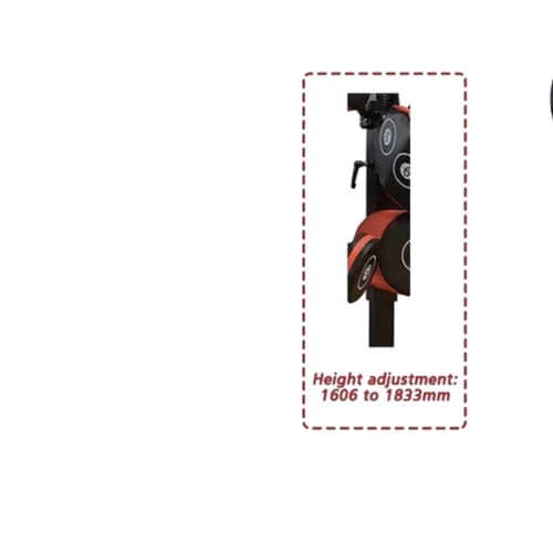 ADVG SkiErg BoxMaster/SparMaster Bundle, BoxMaster height adjustment diagram, 1606 to 1833 mm