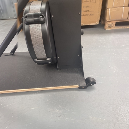 ADVG SkiErg BoxMaster/SparMaster Bundle, SkiErg flywheel side and base wheel close-up