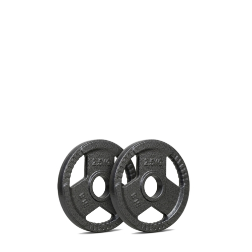 ADVG cast iron tri grip Olympic weight plates, pair of 2.5kg