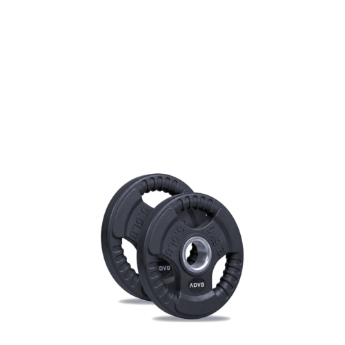 ADVG rubber coated tri grip Olympic weight plates, pair of 2.5kg